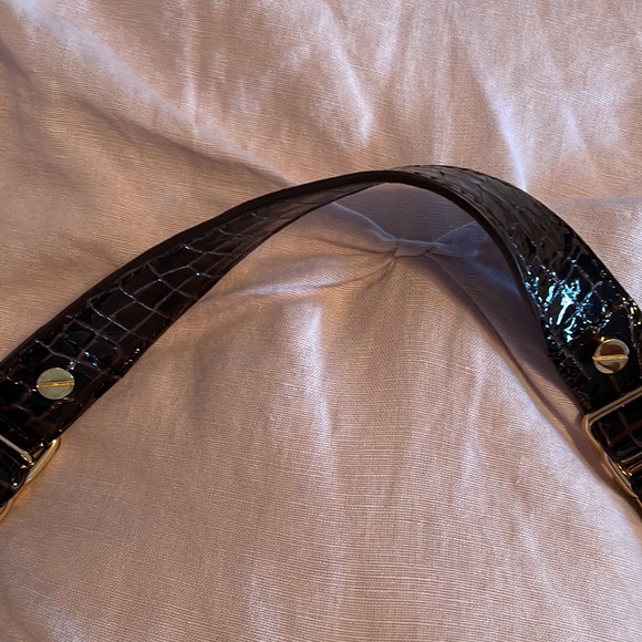 Suede chocolate brown  Tory Burch bag with removable straps - Picture 5 of 9